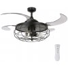 Fanaway FANAWAY 212920 - LED Stropný ventilátor INDUSTRI 3xE27/4W/230V čierna + DO FAN00163 + záruka 3 roky zadarmo