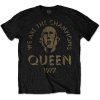 Queen Tričko We Are The Champions Unisex Black S
