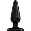 Plug & Play Butt Plug Basic 4 Inch Black