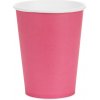 Party Papierové poháre tmavoružové 250 ml – 6 ks balenie