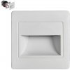 Emithor SINGLE LED svietidlo na schody biele 230V 1W 4000K IP20 70409