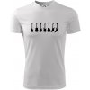 Gitary v rade - Pánske tričko Fantasy športové - 3XL ( Biela )