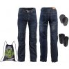 Moto jeansy W-TEC Pawted s nepremokavou membránou Farba tmavo modrá, Veľkosť 4XL