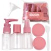 Paradox Cestovný set nádob a fľašiek na kozmetiku HOLIDAY / Rúžová