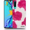 Picasee silikónový prehľadný obal pre Huawei P30 - Pink Moo