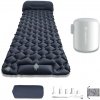 Nafukovacia karimatka inSPORTline Soultea s minipumpou 190x60x6 cm tmavo modrá karimatka, biela pumpa
