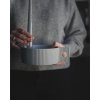 Keramický svietnik Lida Town Light Grey 19 cm