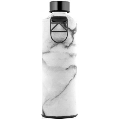EQUA Mismatch sklenená fľaša na vodu 750 ml + obal na fľašu