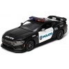 Kovový model Ford Mustang Dark Horse 2024 policajná edícia 1:43, čierna