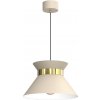 Luminex Luster na lanku NORGE 1xE27/15W/230V béžová/zlatá LU5333A + záruka 3 roky zadarmo