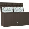 vidaXL Záhradný úložný box hnedý 114x47x60 cm