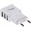 TRX Akyga USB nabíjačka 220V/ 5V/ 3.1A/ 3x USB/ biela