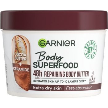 Garnier Body Superfood 48h Repairing Butter Cocoa + Ceramide telové maslo 380 ml