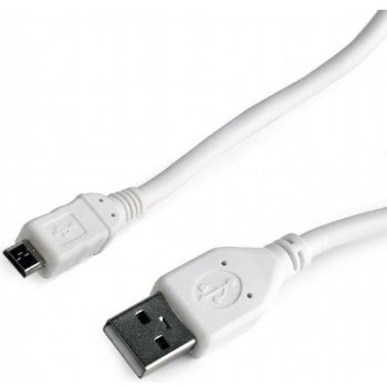 Gembird CCP-MUSB2-AMBM-W-0.5M micro USB 2.0 AM-MBM5P, 0,5m, bílý