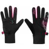 Puzzle detské rukavice čierna-ružová
