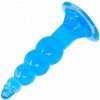 Sensual A50 Silikónový análny kolík 11 cm, modrý