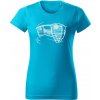 T-ričko Alfa Romeo Giulia GTA dámske tričko Farba trička: Tyrkysová, Farba potlače: Biela, Veľkosť: M