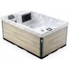 Lovia vírivá vaňa pre 2 osoby 200x130x82 L303 Opláštění: Light Wood, Barva akrylátu: White Marble