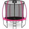 Aga Športová exkluzívna trampolína 250 cm ružová + ochranná sieť + rebrík