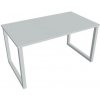 Hobis Pracovný stôl UNI O, 140x75,5x80 cm, sivá/sivá