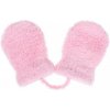New Baby Detské zimné rukavičky so šnúrkou ružové Ružová