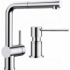 Súprava kuchynská batéria Blanco Linus-S 512402, dávkovač tekutín Blanco Lato 525808
