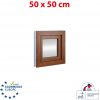 OKNA-HNED.SK Plastové okno 50x50 cm sklopné biele / zlatý dub