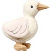Baby Ono plyšová hračka Goose Zoe s hrkálkou krémová