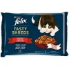 Felix Tasty Shreds Lahodný výber v šťave, hovädzie a kura 4 x 80 g