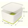 Leitz Úložný box s vekom MyBox, veľkosť L biela/zelená