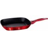 Berlingerhaus Pánev grilovací s mramorovým povrchem 28 cm Metallic Line červená BH-1271