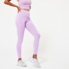 DOMYOS Dámske legíny 520 na fitnes fialové XL W35 L31