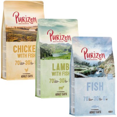 Miešané balenie Purizon Adult - 3 x 400 g