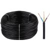 Elektrokabel 3x0,75 čierny