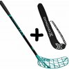 Oxdog ULTRALIGHT HES 31 TQ ROUND MB + STICKBAG černá / tyrkysová, Ľavá (ľavá ruka dole), 92cm (=102cm)