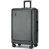 Veľký pevný kufor na kolieskach KONO ABS+PC - 93.38 L - sivý