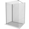 MEXEN/S - Kioto Sprchová zástena WALK-IN 125 x 80, transparent, čierna 800-125-212-70-00-080