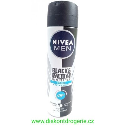 Nivea Men Invisible For Black & White Fresh deospray 150 ml