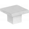 Walteco Nábytková knopka Arca 30x30mm, plast, biela Množstvo: 10 ks , 7367BP2