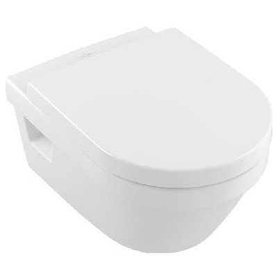 Villeroy & Boch Architectura - Závesné WC, WC doska SoftClose, Rimless, s CeramicPlus, alpská biela 5684HRR1