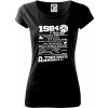 1984 v kocke - Dámske tričko Pure - 2XL ( Čierna )