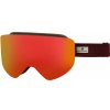 Alpine Pro Hellqe Unisex bezrámové lyžiarske okuliare UGSB032 červená UNI