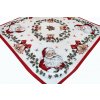 Vianočný gobelínový obrus na stôl Mikuláš 90x90 cm Chenille IT014 90x90 cm Viacfarebná