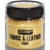 farba na textil a kožu Pentart 50 ml glitter zlatá