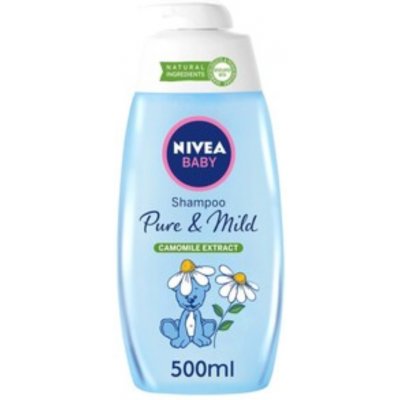 Nivea Baby Pure & Mild Detský šampón s výťažkom z harmančeka 500 ml
