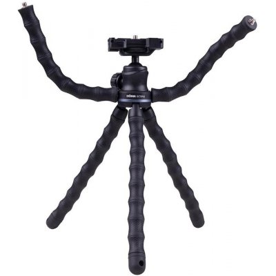 BRAUN PHOTOTECHNIK Doerr OCTOPUS Vlogging stativ (29-28,5 cm, 414 g, max.2kg, kul.hlava, 5 flexi ramen, černý)