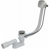 Alcadrain Sifón vaňový napúšťací 60cm chróm / plast A564CRM1, zátka d70mm guľatá A564CRM1