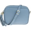 NovaKabelka.sk Bala Celeste kožená talianska crossbody kabelka modrá