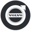 VOLVO Živicové samolepky na stredy kolies 59mm - 4ks čierne