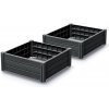 Prosperplast Vyvýšený záhon BASE PLANT, 61x61x46cm, antracitová IBPS134-S433